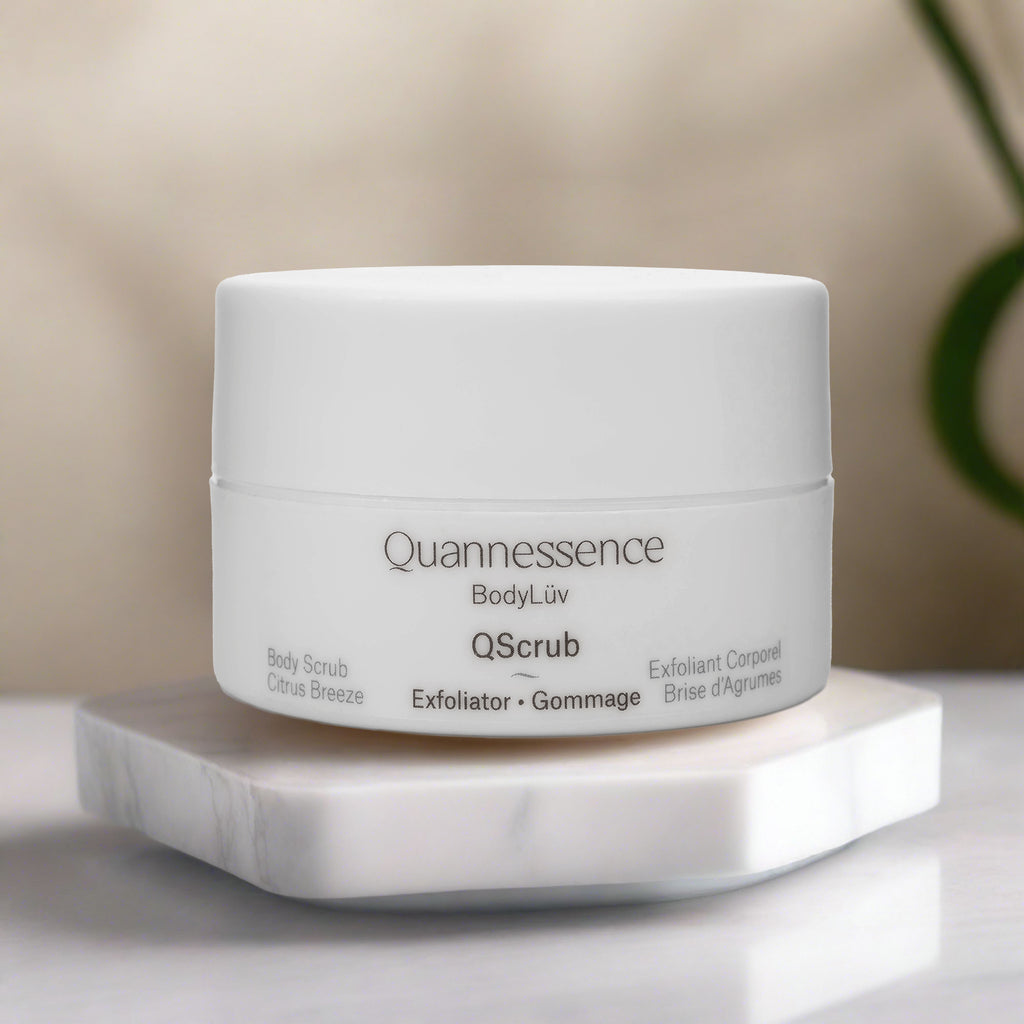 Quannessence Skincare, BodyLüv Collection, professional skincare, Holistic Beauty, Made in Canada, Naturally Sourced, Active ingredients, women-owned, Body, Moisturizer, Lotion, Cream, Scrubs,