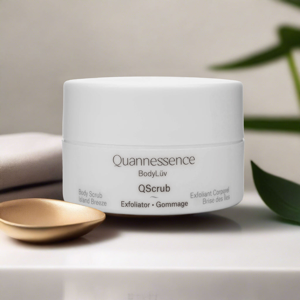 Quannessence Skincare, BodyLüv Collection, professional skincare, Holistic Beauty, Made in Canada, Naturally Sourced, Active ingredients, women-owned, Body, Moisturizer, Lotion, Cream, Scrubs,