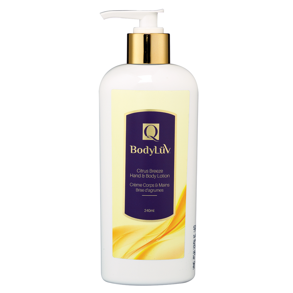 Hand and Body Lotion, BodyLüv by Quannessence, Made in Canada, Skincare, Holistic Beauty, Body, Body, Moisturizer, Lotion, Cream, Bottle with pump