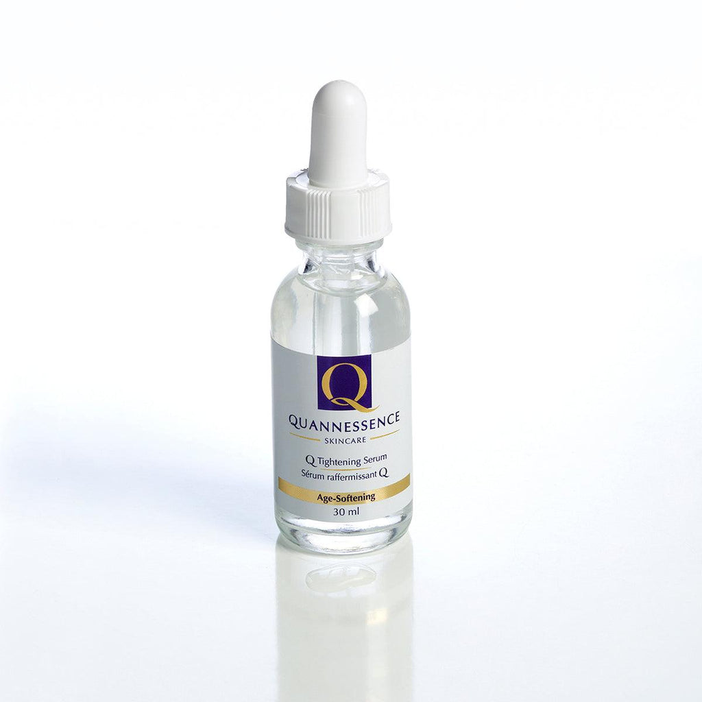 Quannessence, made in Canada, skincare, beauty, holistic approach, Face, advanced serums, Gel, clear container with a dropper, Q Tightening Serum